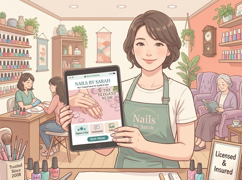 SNSと比べて公式な情報を整理して掲載でき、信頼性を高められるホームページの役割を示すイメージ
